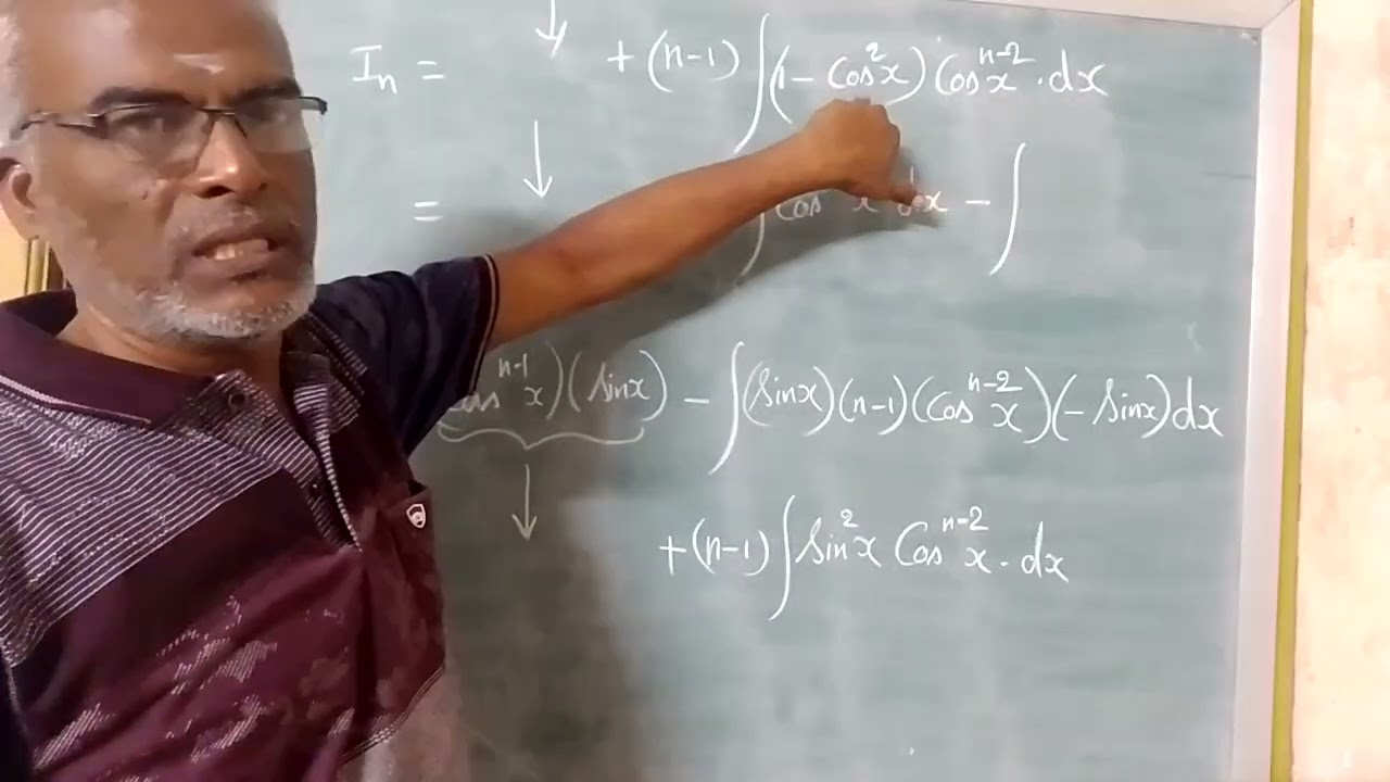Reduction Formula for Integral (Cosx)^n dx - derivation - Class 11 Maths