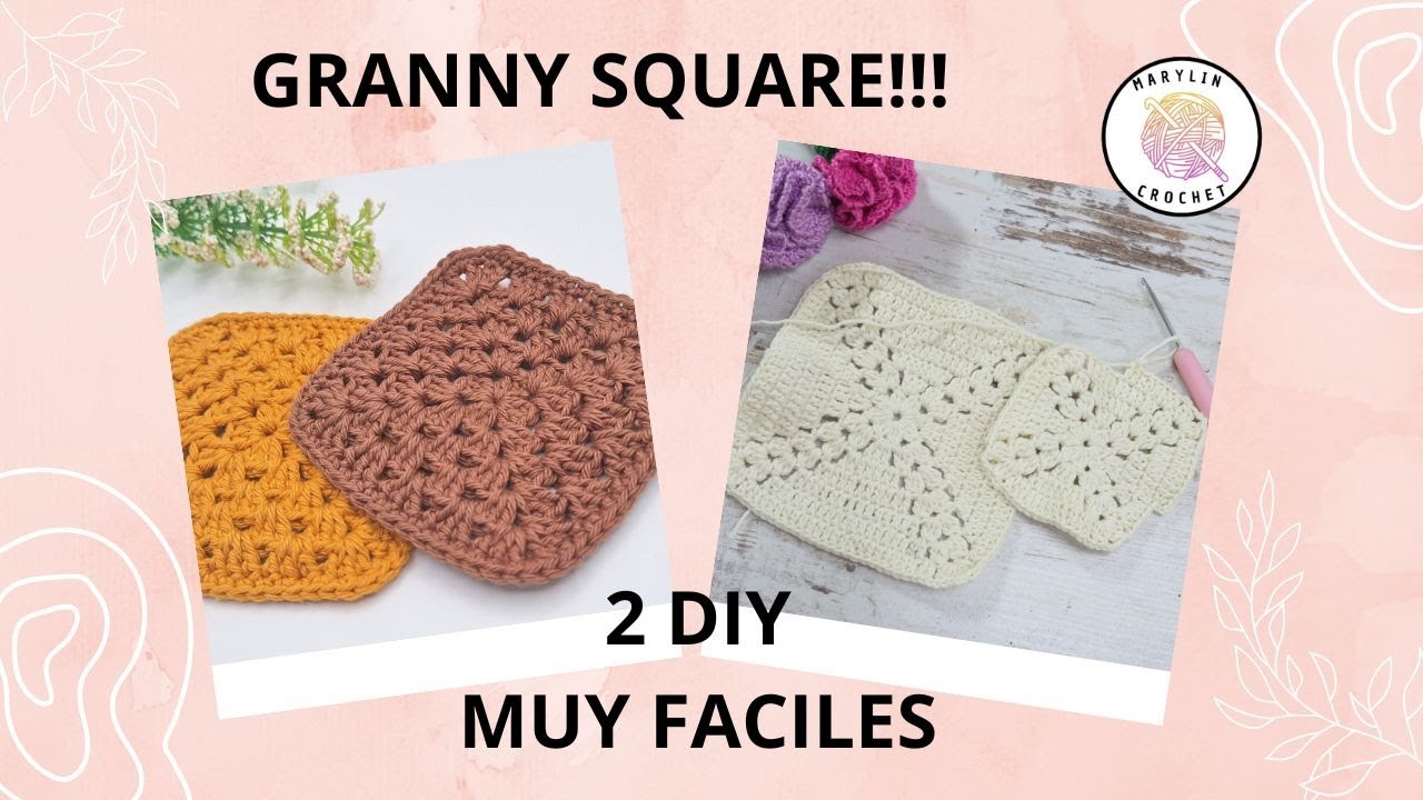 Como tejer Granny Square a Crochet.  Tutorial Paso a Paso para Principiantes