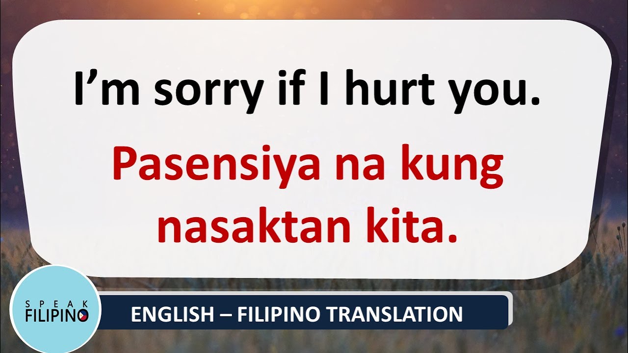 USEFUL FILIPINO PHRASES with 