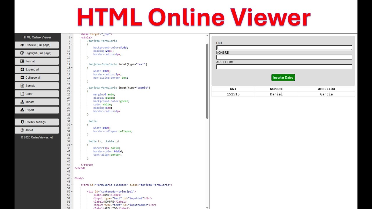 Cómo ver tu código HTML y CSS en TIEMPO REAL (HTML Online Viewer)