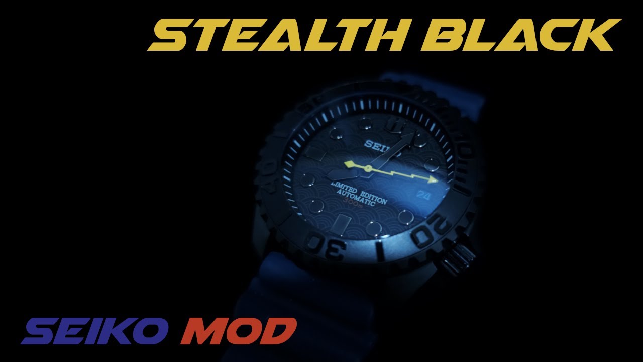 Seiko Mod - Stealth Black | Соберите часы своей мечты!