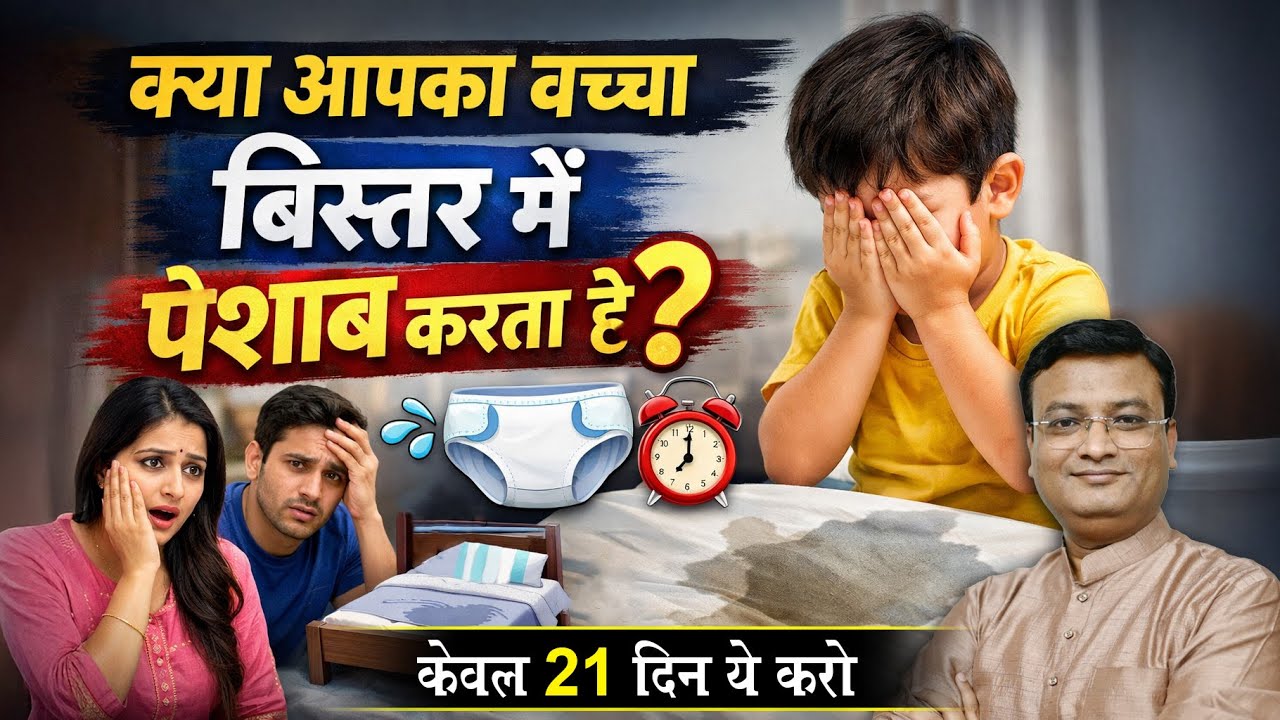 शय्या-मूत्र का जड़ से इलाज | Stop Bed Wetting | Vd. Prateek Agrawal (1047) #childcare #parenting