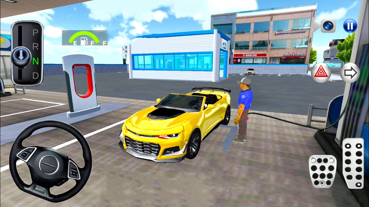 Chevy Camaro Driving In The City - 3D Korean Car Driving Class Simulator #17 - Android Gameplay