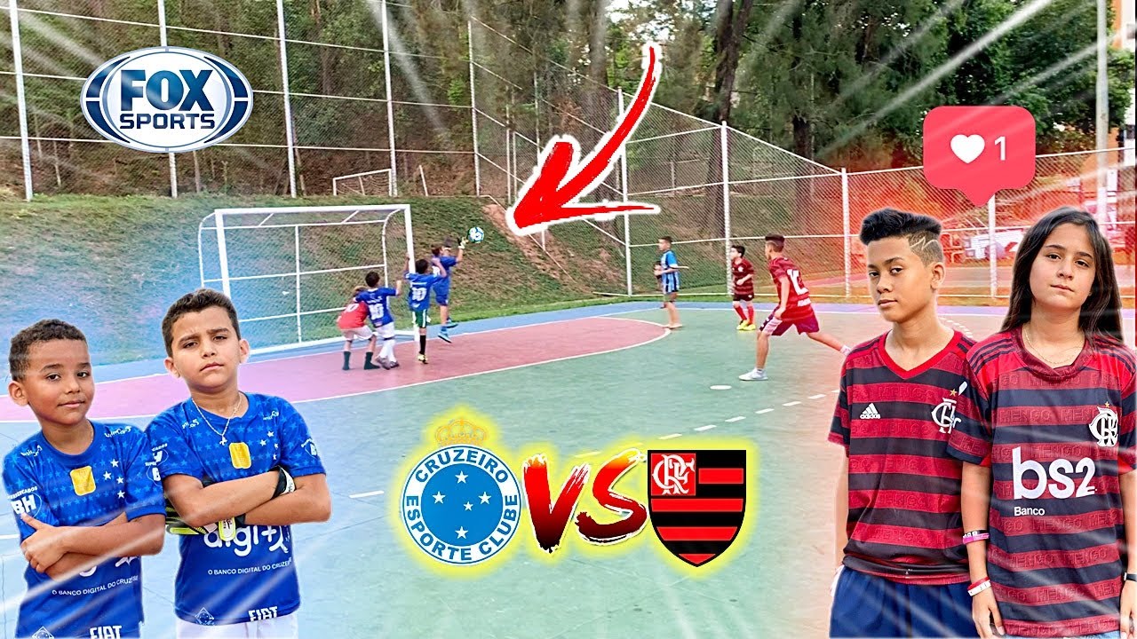 FLAMENGO vs CRUZEIRO JOGO 5 vs 5 ÉPICO! QUEM GANHOU? DESAFIOS DE FUTEBOL #01 ‹ Rikinho ›