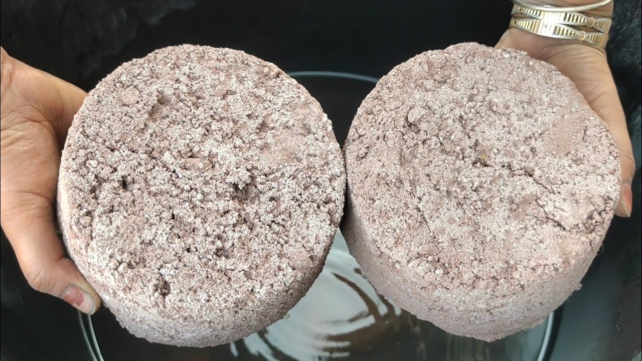 Asmr - Red dirt with white concrete crumbling in water 💦|| Satisfying Asmr 