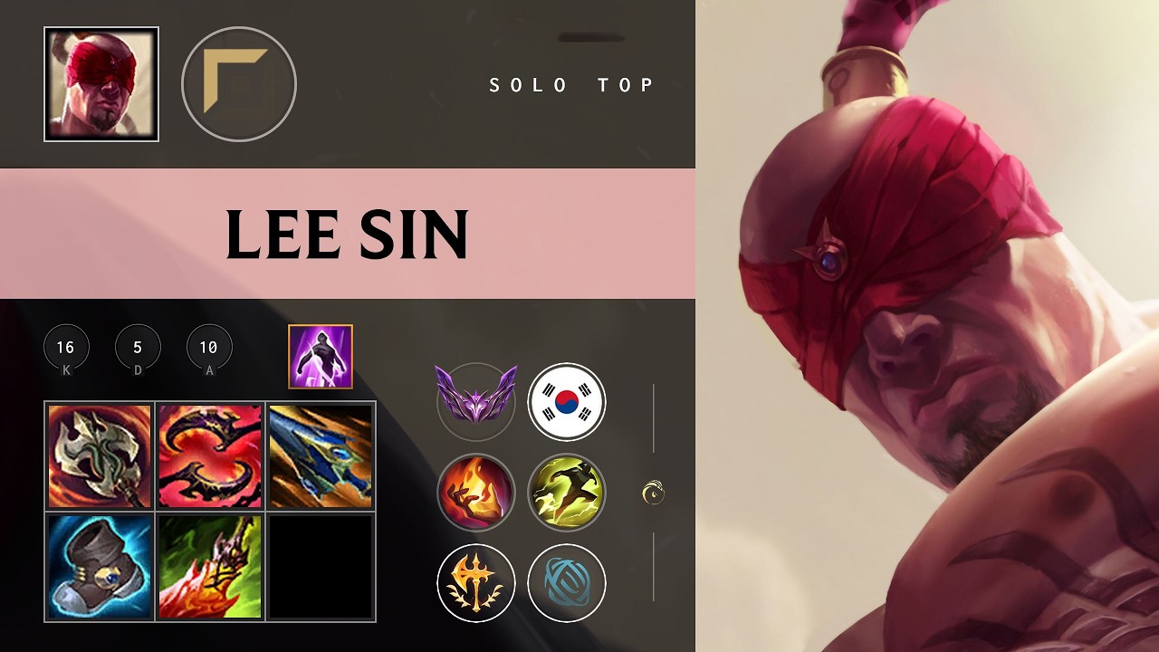 Lee Sin Top vs Zaahen - KR Master Patch 26.08