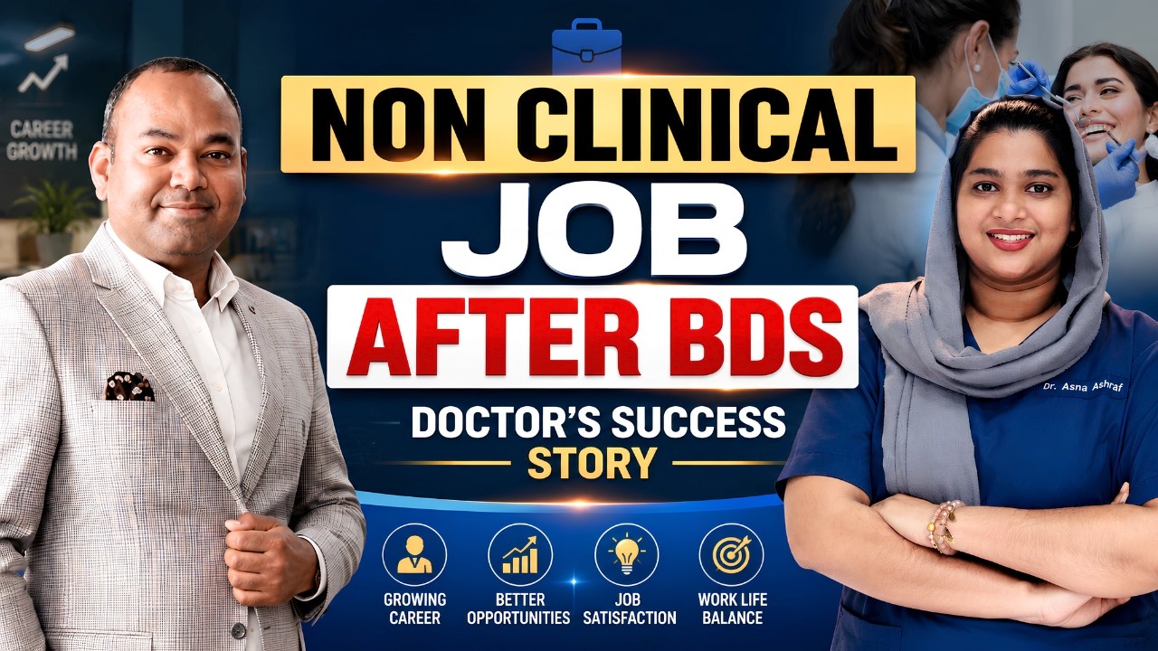 Non Clinical Job After BDS | Doctor's Success Story | Corporate Healthcare Career