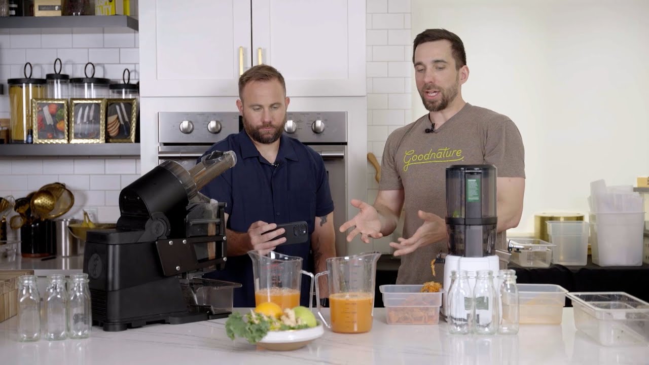 Холодный пресс против жевательной соковыжималки &mdash; Goodnature Hummingbird против Nama J2