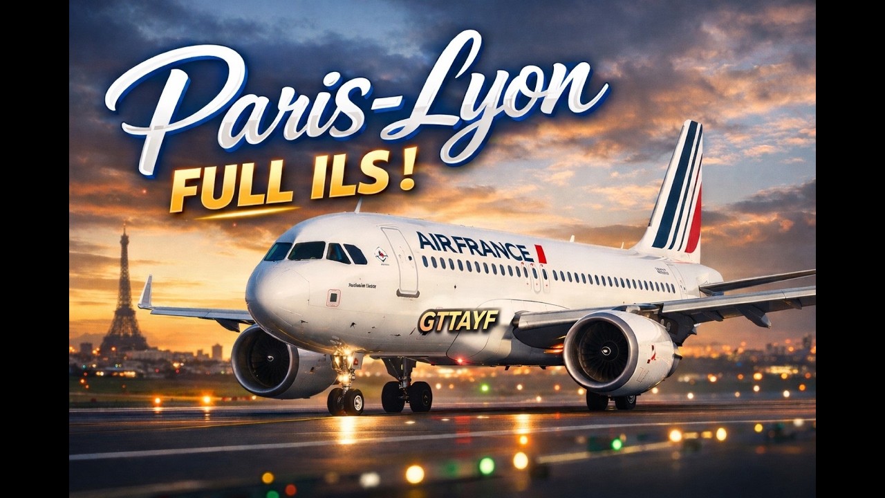 PREMIER VOL COMPLET ILS de PARIS (LFPO) à LYON (LFLL)