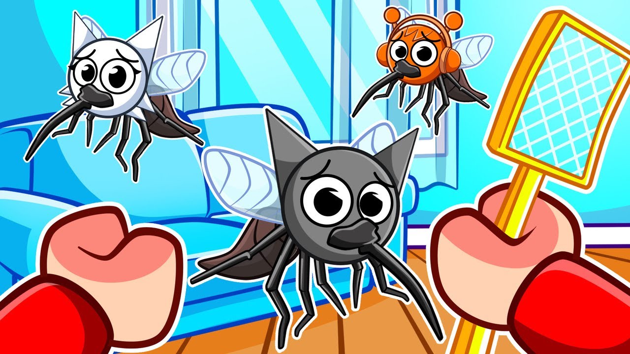 SPRUNKI MOSQUITO vs HUMANOS no Roblox!