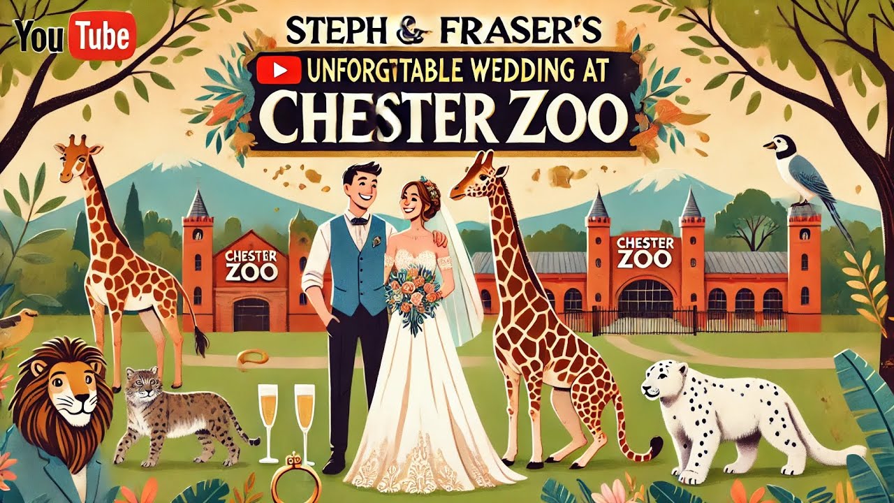 Steph & Fraser’s Wedding At Chester Zoo: Snow Leopards, Carousels And Giraffes 🦒🐆🎠