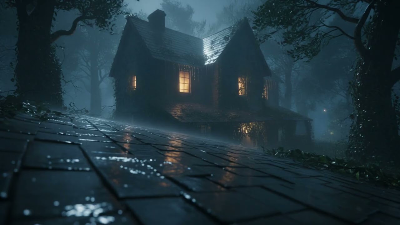 Midnight Rainstorm – Calming Rain and Thunder