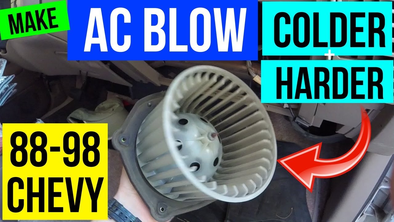How To Make your AC Blow COLDER & HARDER 88-98 Chevy GMC -Jonny DIY
