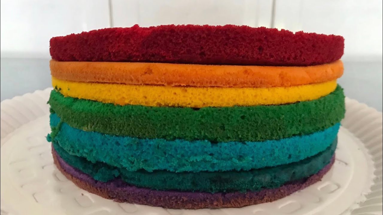 COMO FAZER MASSAS COLORIDAS PARA BOLO ARCO-ÍRIS