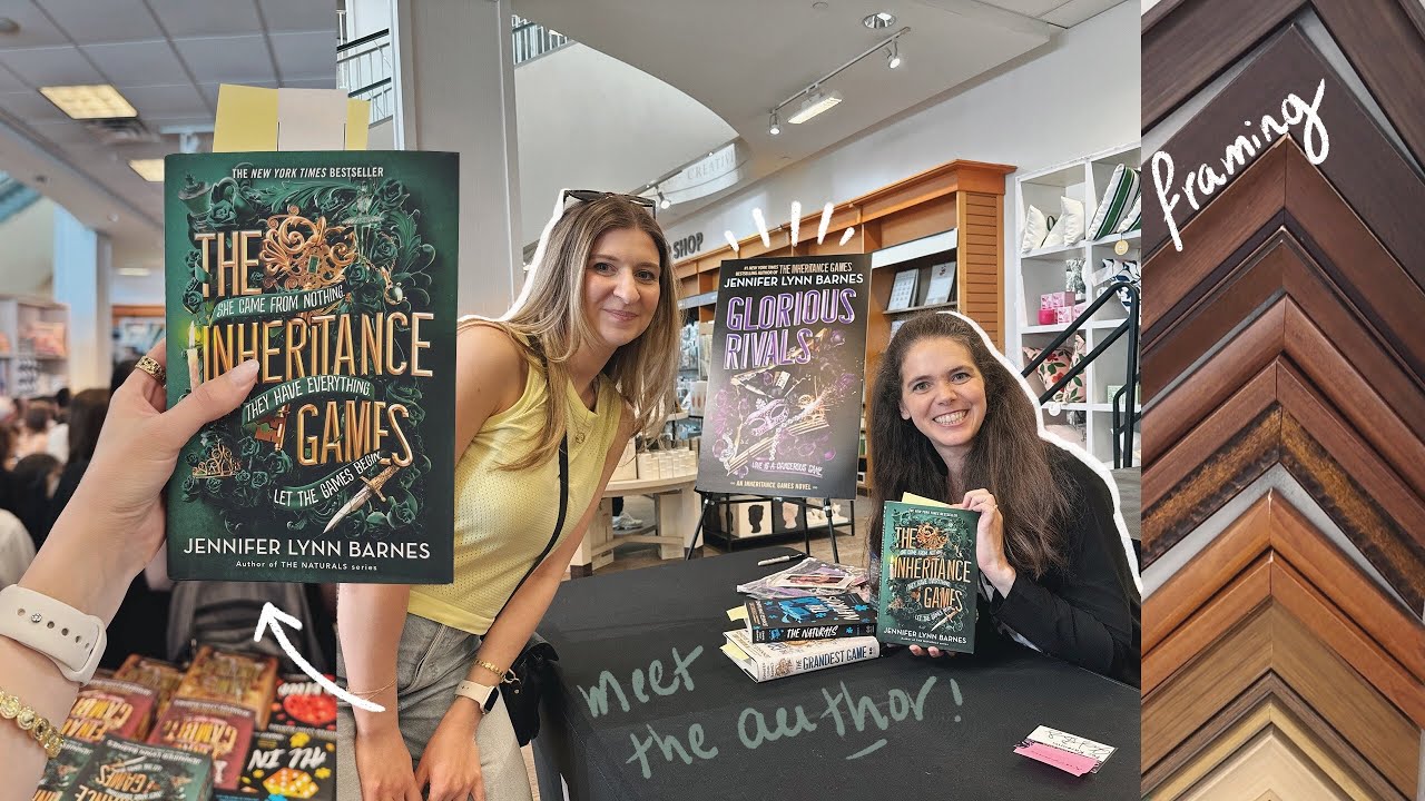 MET THE AUTHOR 💚🧩 inheritance games, framing & new friends