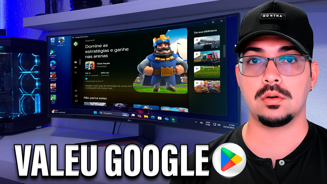 Obrigado GOOGLE! Emulador Oficial 🔥 Rodando 200 MIL APPS de JOGOS da Play Store no PC! Versão Final