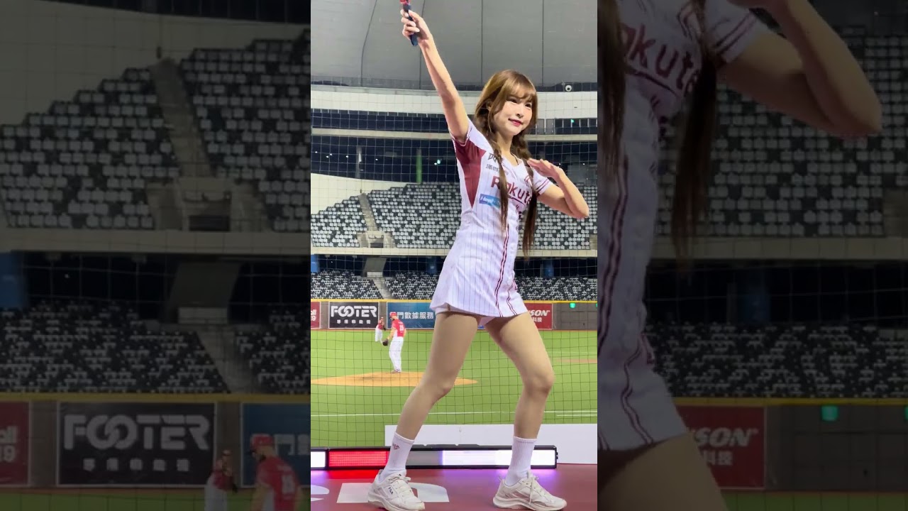 🗓️2025.08.08 📷孟潔Cam 🏟️台北大巨蛋 ⚾️7局下 🎶桃猿戰士 ⚾️7局下半 🎶球員應援 #孟潔  #樂天女孩 #RakutenGirls 