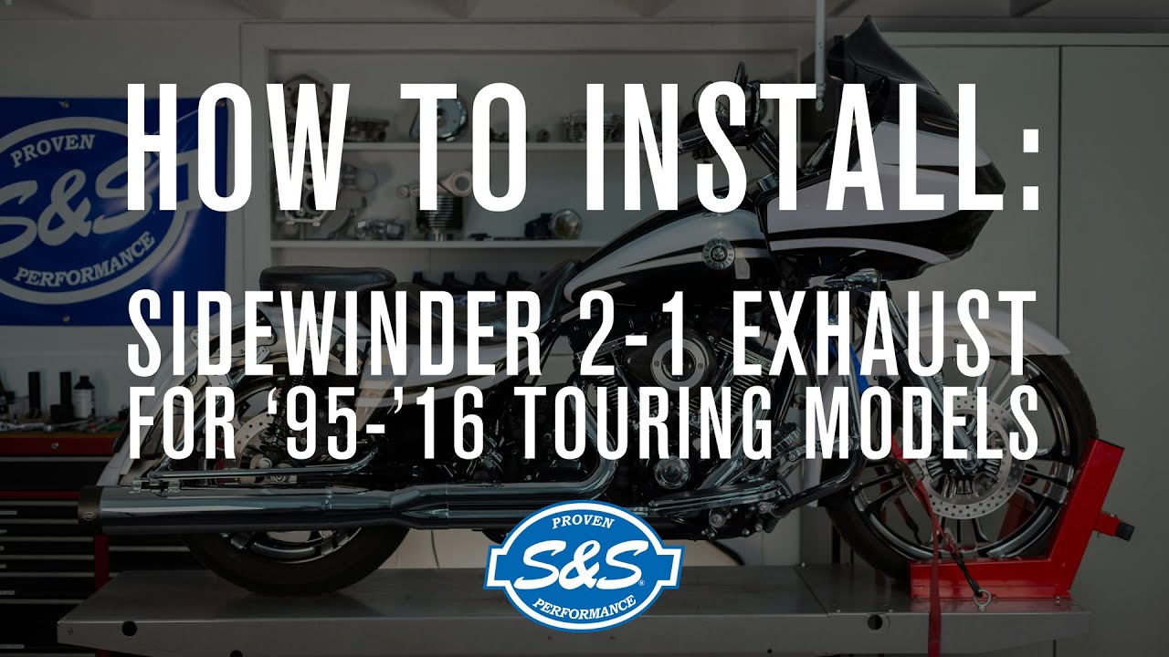 S&S Cycle - How to Install Our Sidewinder 2 into 1 Exhaust on 95-16 Touring Models