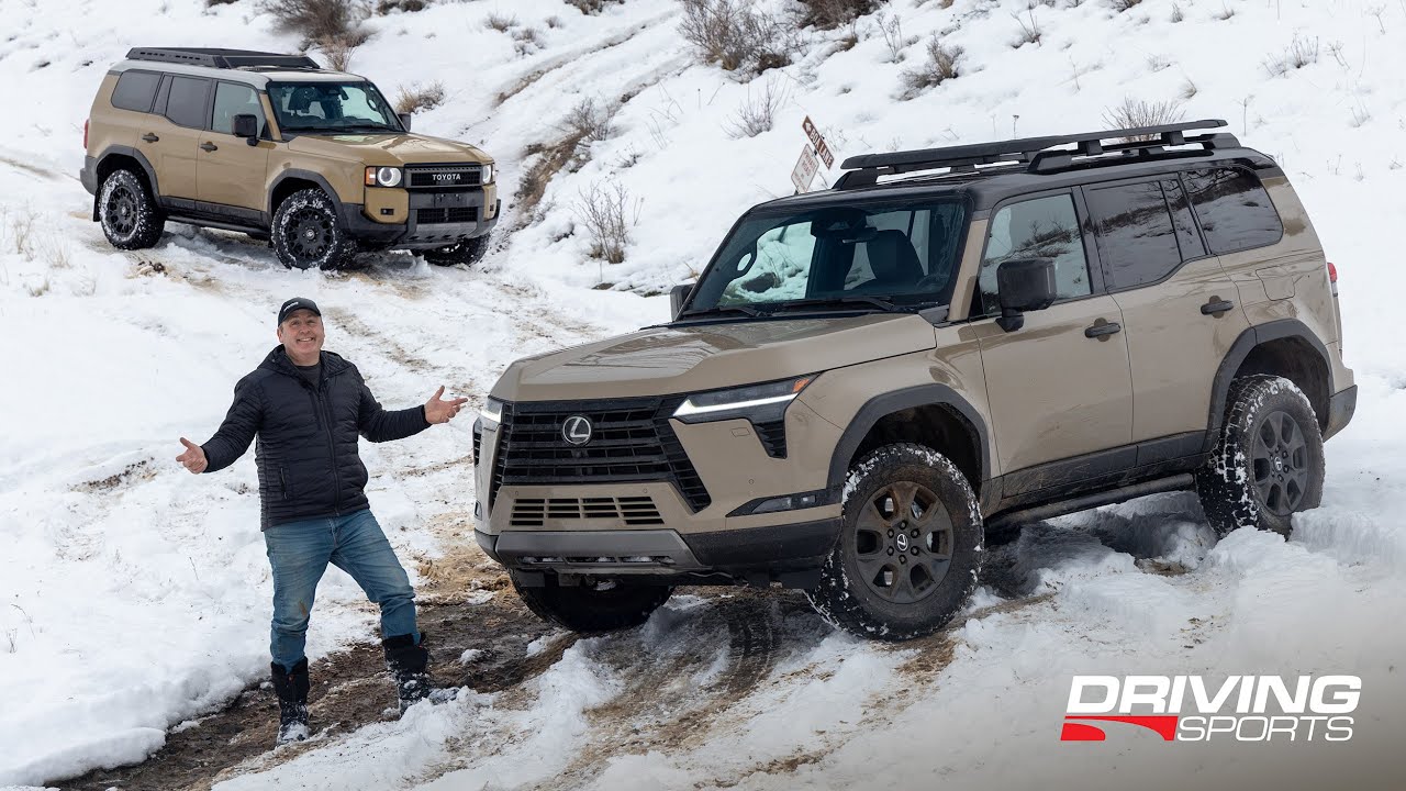 Lexus GX550 Overtrail+ vs. Land Cruiser 250 on Snow and Ice