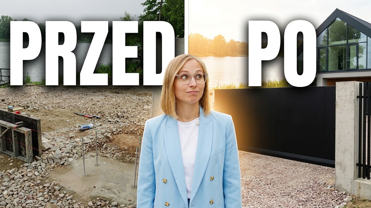Jak montuje się nowoczesne ogrodzenie? Dom nad jeziorem w stylu nowoczesna stodoła
