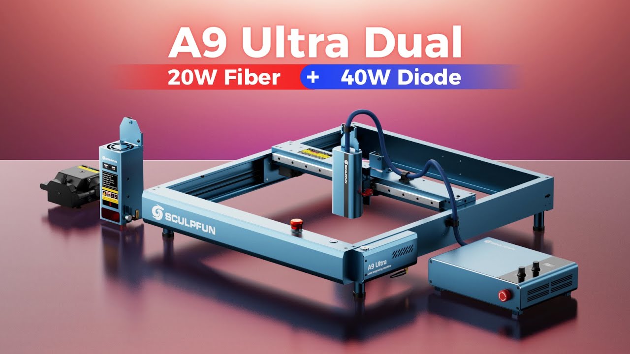Unlock Possibilities for Your Projects: Sculpfun A9 Ultra Dual Laser Handles EVERY Material