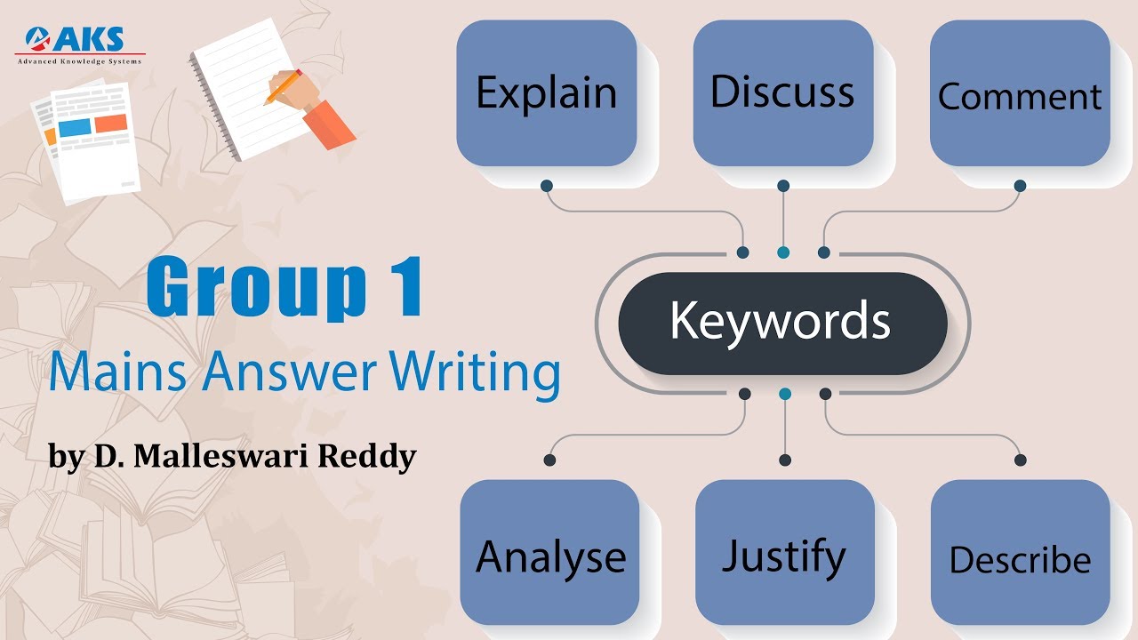 Group 1 Mains Answer Writing Keywords by D. Malleswari Reddy |AKS