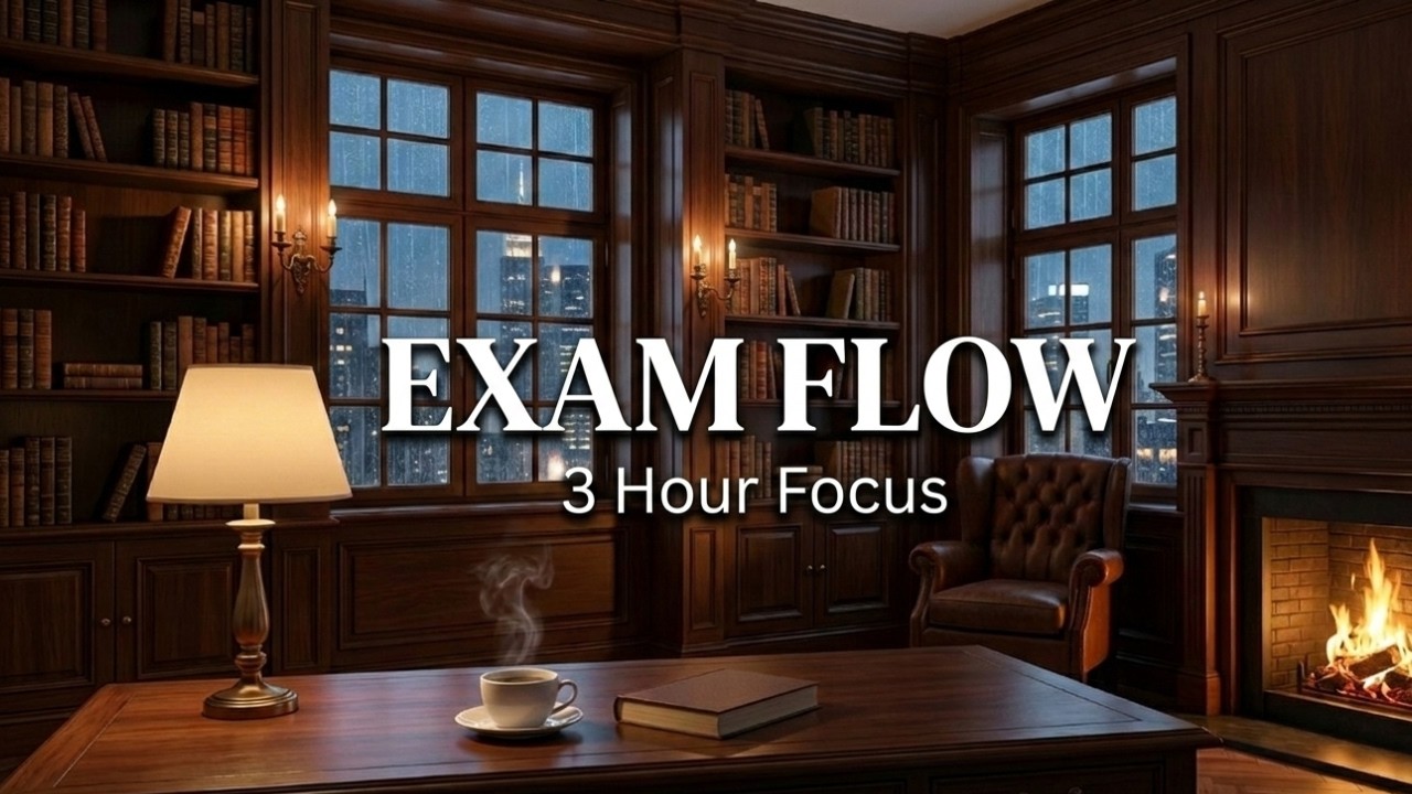 Exam Lock-In Mode 🎯 3H Deep Study Focus | 90 BPM