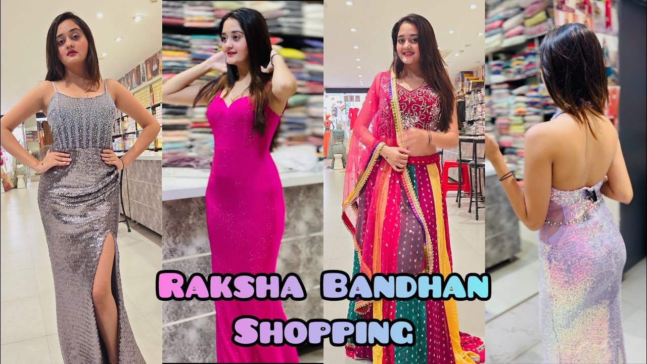 😍Best Rakshabandhan Dresess Shopping Ever Most Beautifull One Piece BackLess Gown Of Bindass Kavya