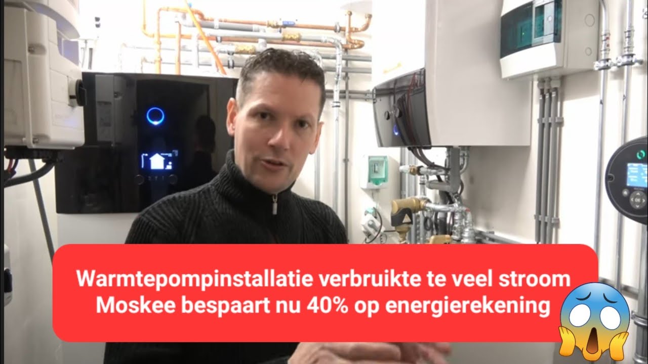 Warmtepompinstallatie verbruikte te veel stroom...🤔  moskee bespaart nu 40% op energierekening..😱