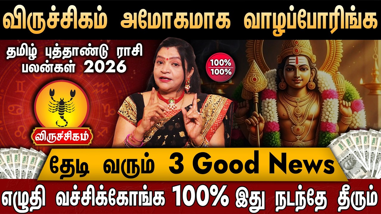 🔴விருச்சிகம் - தமிழ் புத்தாண்டு ராசி பலன்கள் | Tamil New Year Palan 2026 | Scorpio Heroscope 2026