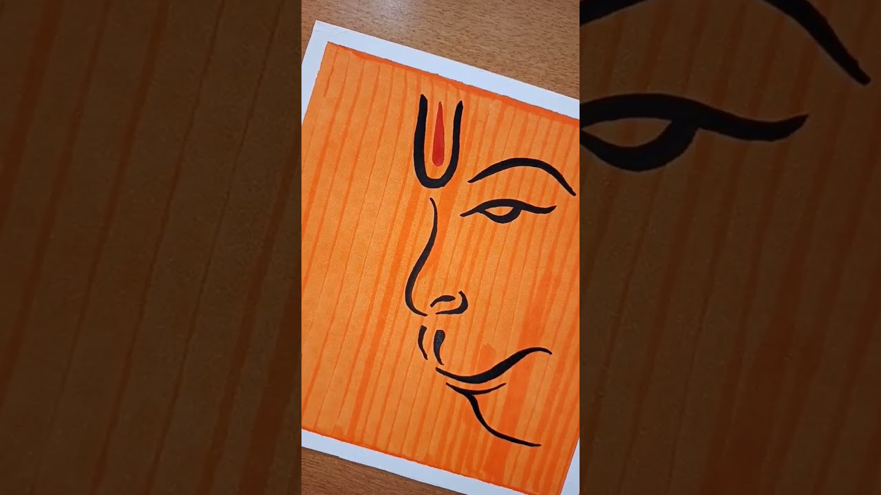 Hanuman ji Drawing, Jay Shree Ram #shorts #drawing  #viral