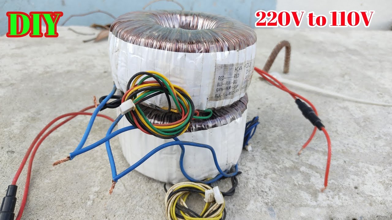 i make 220V to 110V  use old amplifier transformer