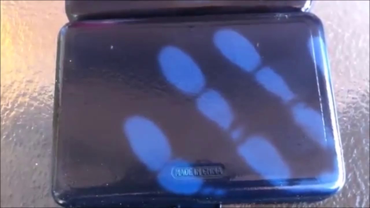 Hyper EX - Thermochromic Black Over Fusion Blue Plastic Case HEAT REACTIVE PAINT