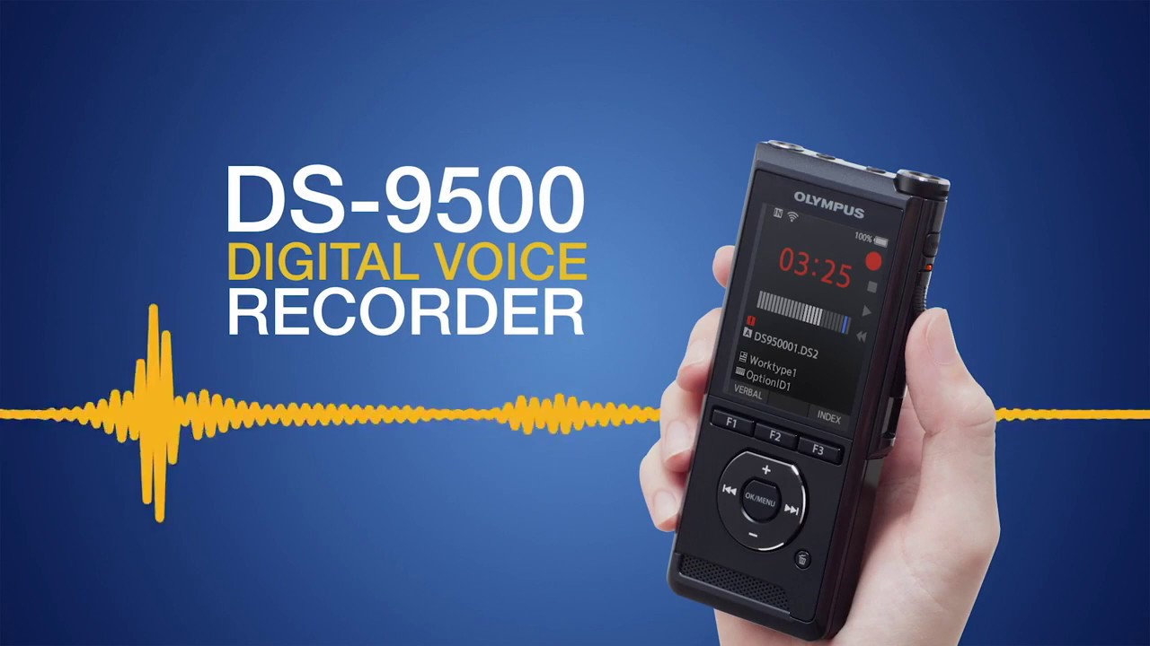 The Olympus DS 9500 WiFi Enabled Dictation Device - Now available at SpeechShop.co.uk