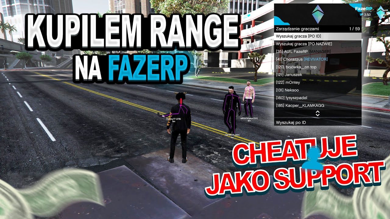 CHEATUJE JAKO SUPPORT NA FIVEMIE *TEPAM LUDZI XD*