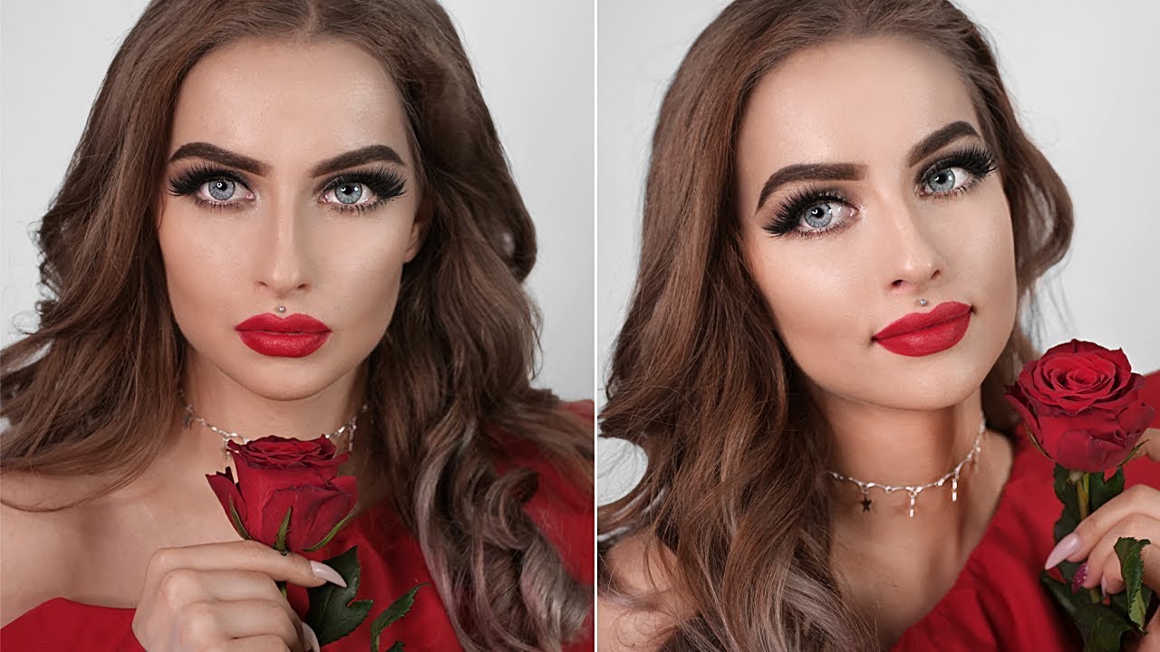 SEXY MAKIJAŻ NA DZIEŃ KOBIET - MAKIJAŻ JEDNĄ MARKĄ - EVELINE COSMETICS 🌷