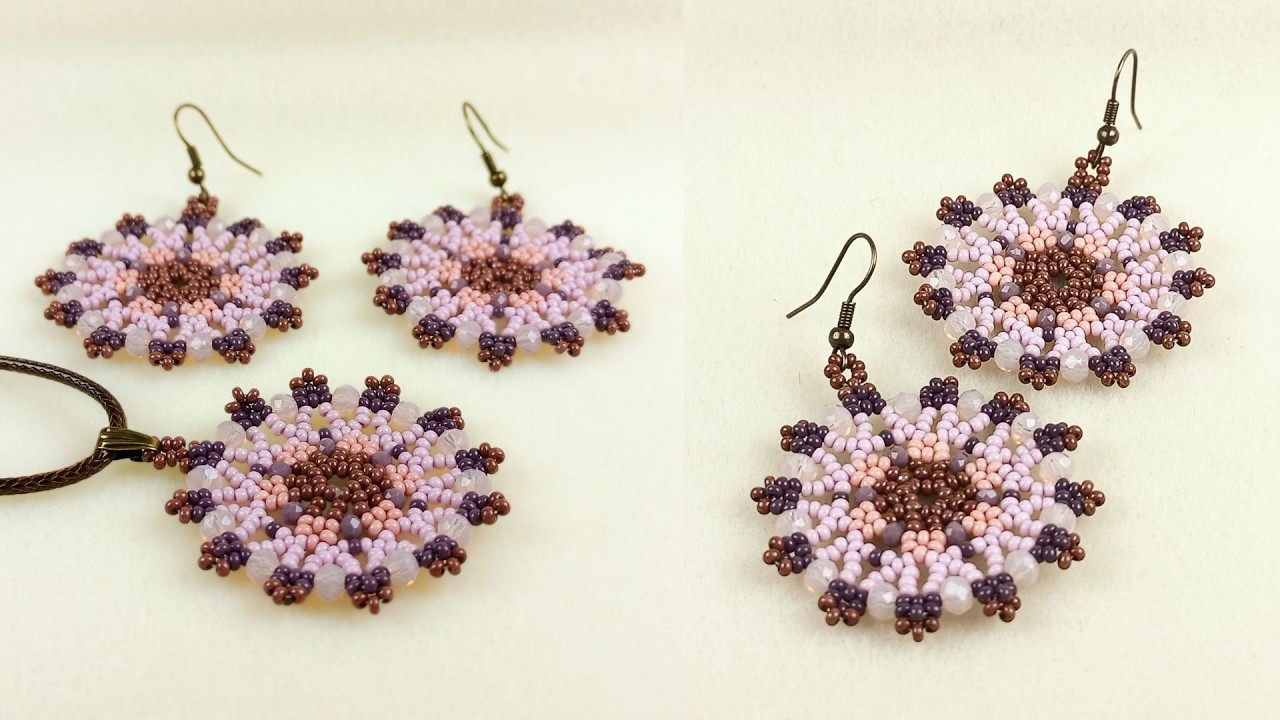 Hermoso conjunto con cristales y chaquiras ¡fácil y rápido!