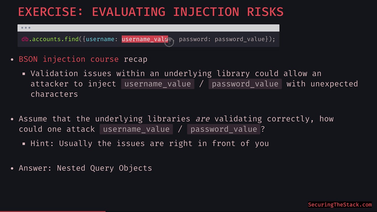 Ep. 15 - NoSQL Injection: MongoDb Query Object Injection