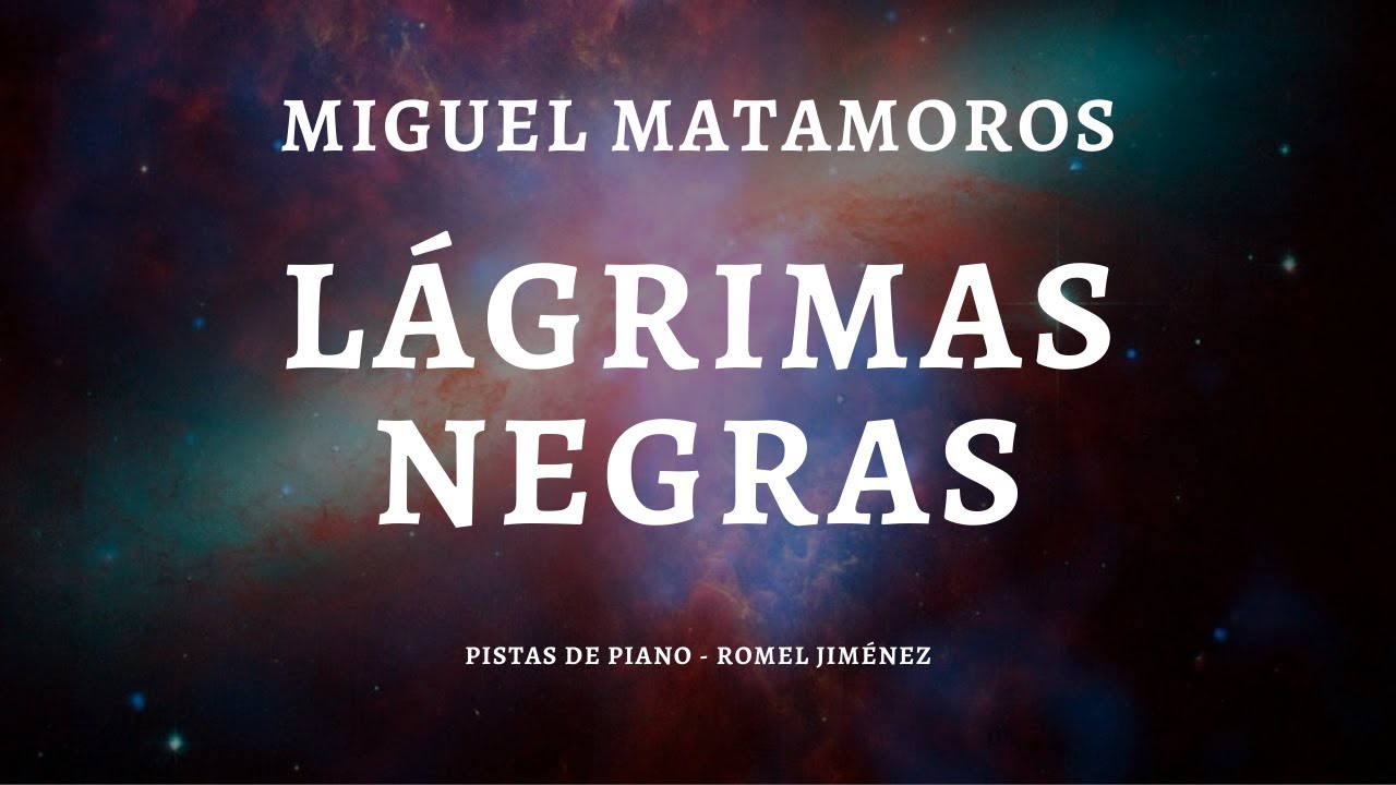 Lágrimas Negras - (Acoustic Base / Piano / Karaoke / Playback / Instrumental / Pista)