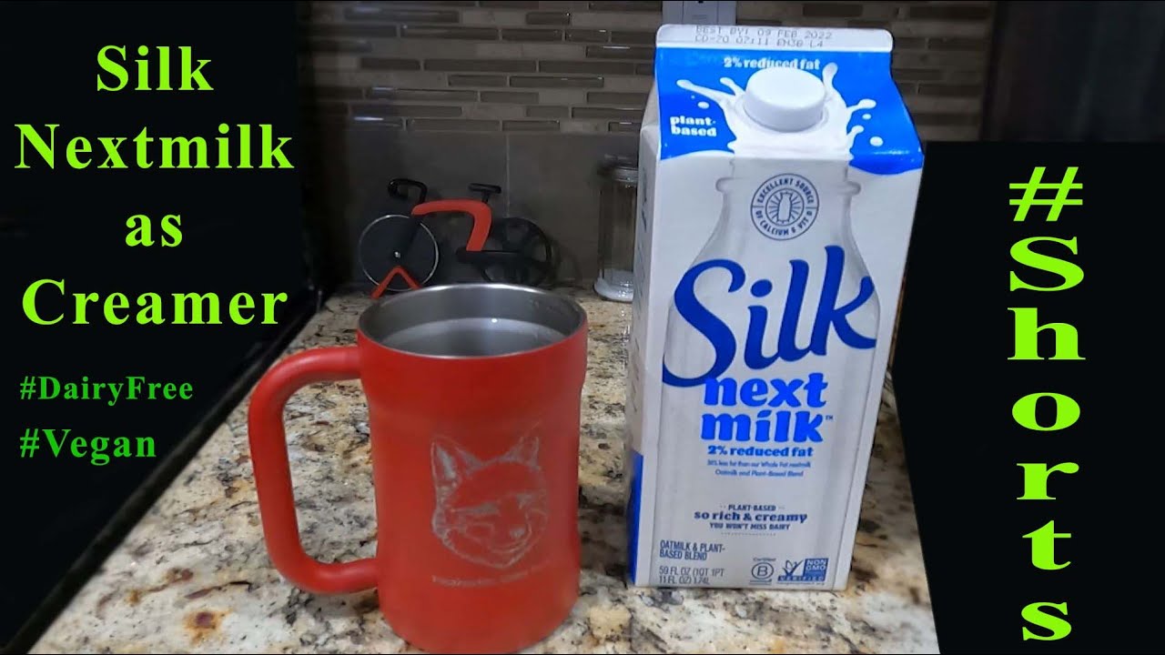 Using Silk Nextmilk as Coffee Creamer #Shorts | #Vegan 2% #NonDairy Milk \ Creamer Substitute