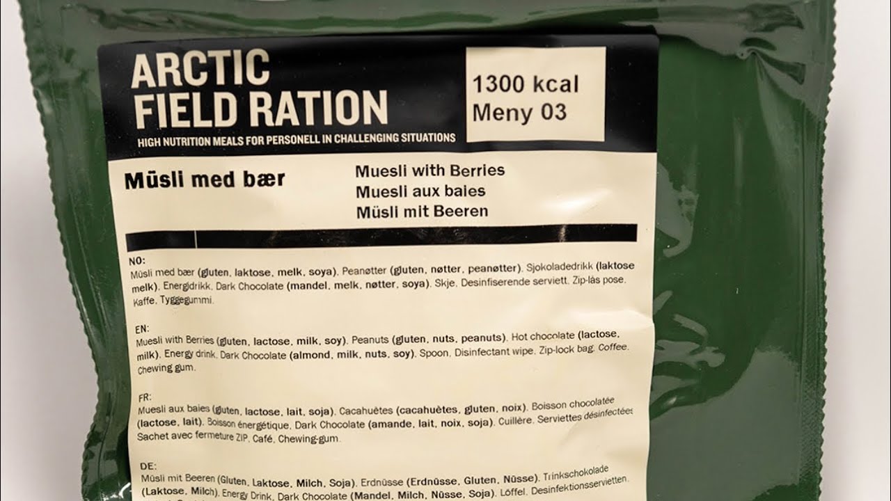 Norwegian Arctic Meal Ration 🇳🇴
