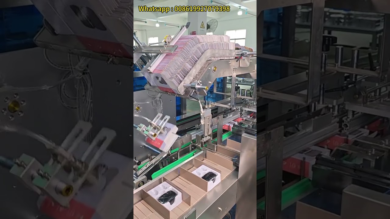 Automatic Sanitary Pads Cartoning Box Packaging Sachets Cartoner Packing Machine