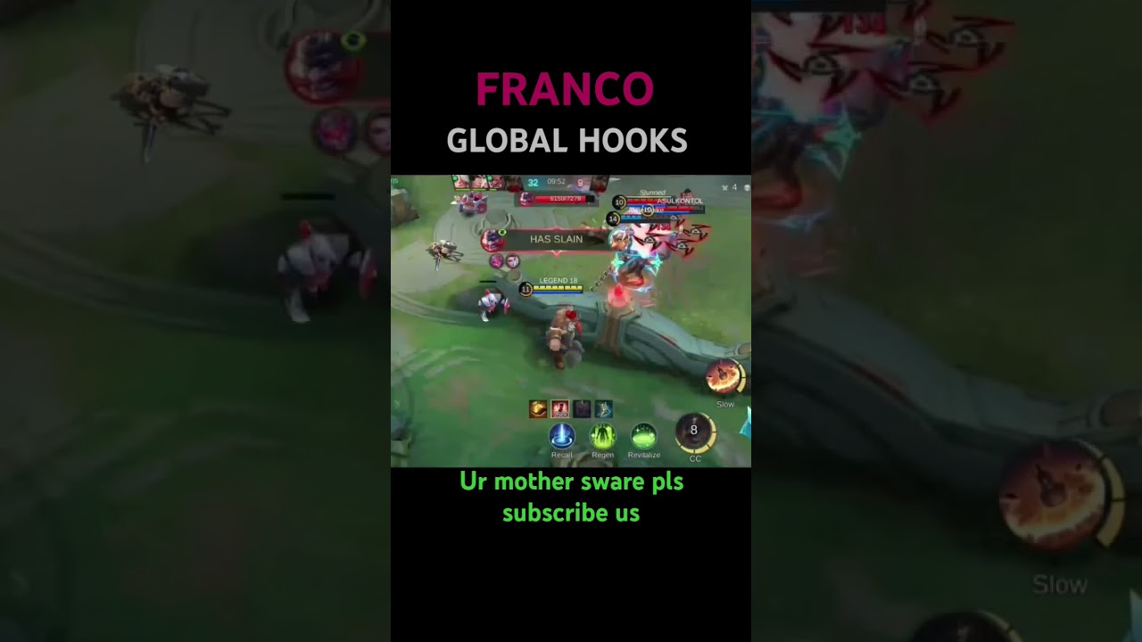 🤯 WATCH THIS- GLOBAL FRANCO HOOKS 2025 ONE HIT FRANCO MLBB🔥
