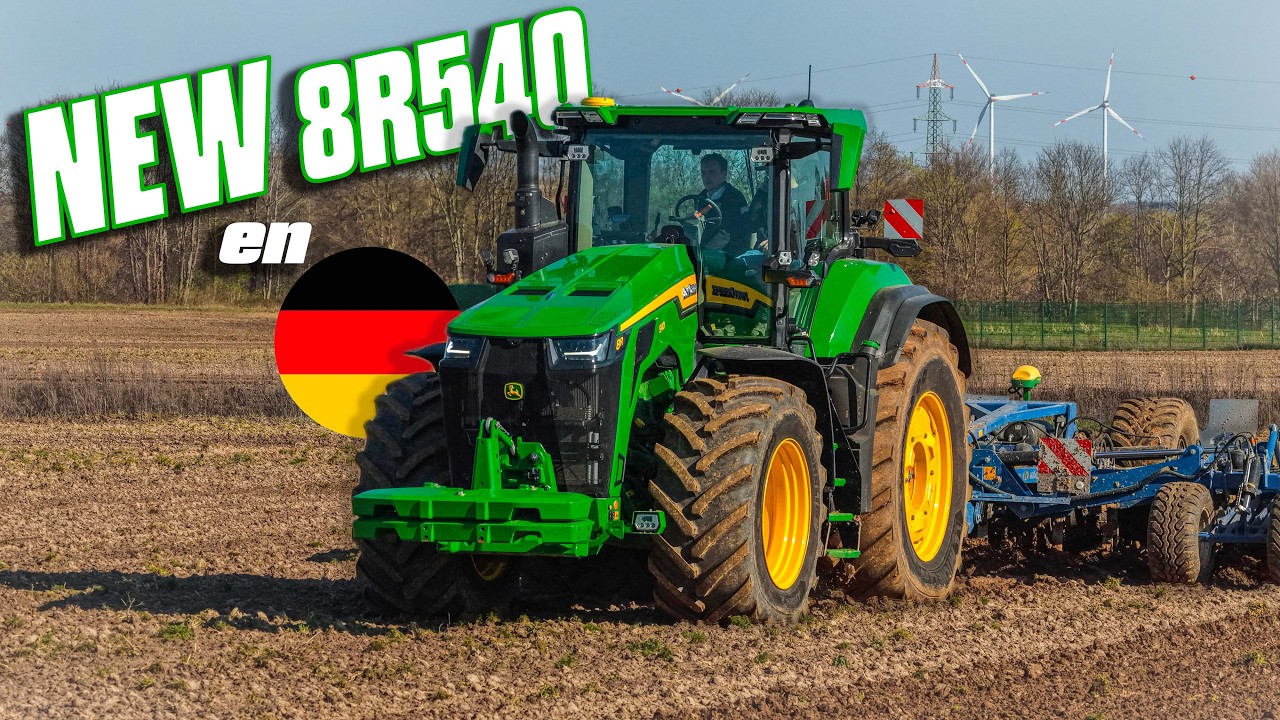 🤯 LE + GROS* TRACTEUR du MONDE : JE CONDUIS le John Deere 8R540 en Allemagne ! 🇩🇪 (634 CHEVAUX !!! )