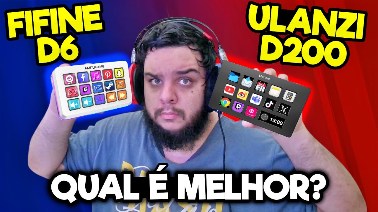 Qual STREAM DECK BARATO &eacute; o MELHOR? ULANZI D200 vs FIFINE D6!