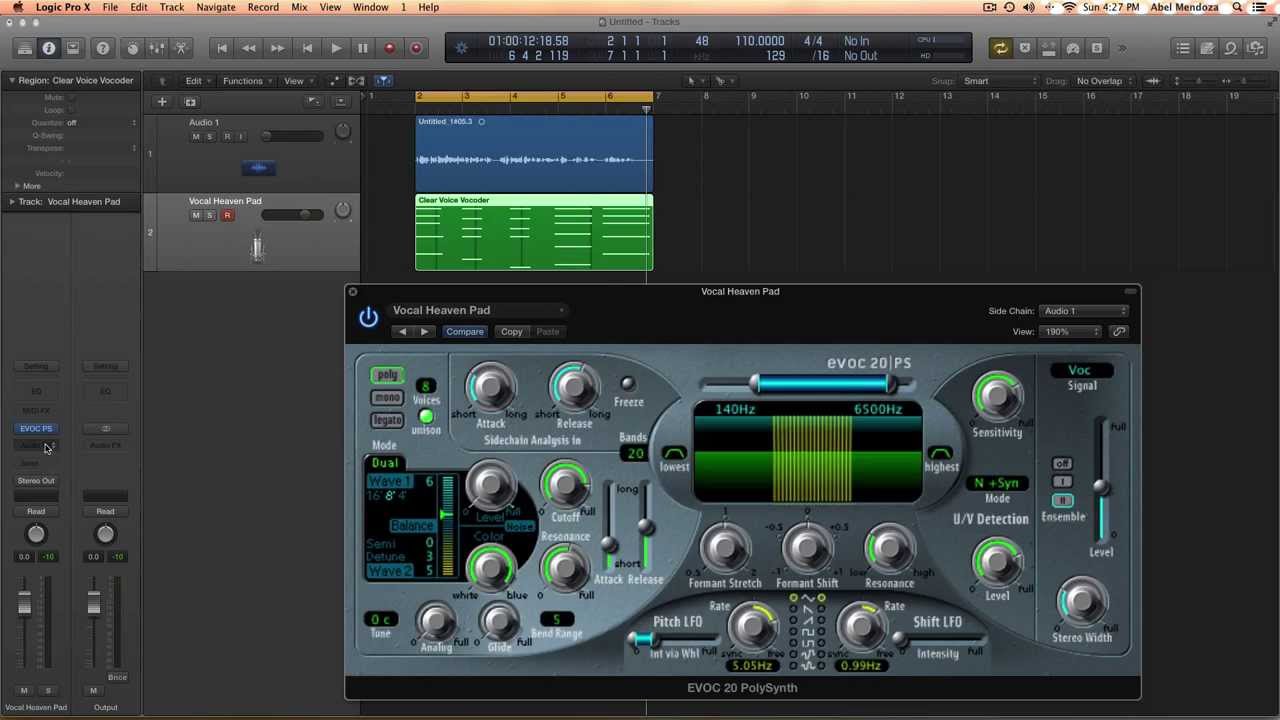 Vocoder - Logic Pro X - Tutorial Por Abel Mendoza