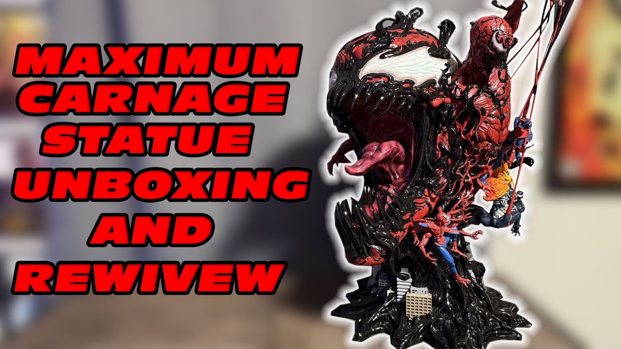 Maximum Carnage Fine Art Bust Statue By PCS | Unboxing & Review