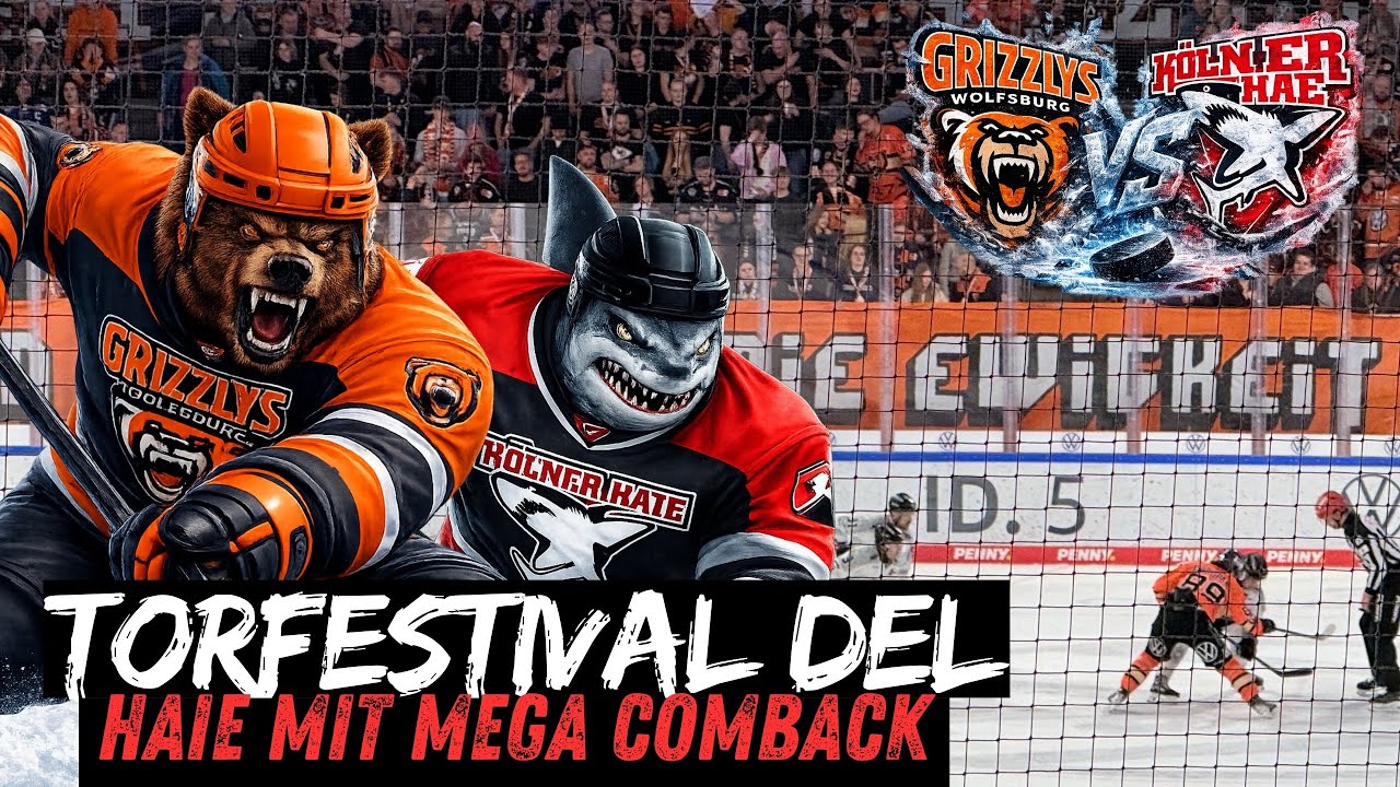 😱 13 TORE WAHNSINN IN DER DEL! / Grizzlys vs  Haie / FANPRIMUS Arenavlog 
