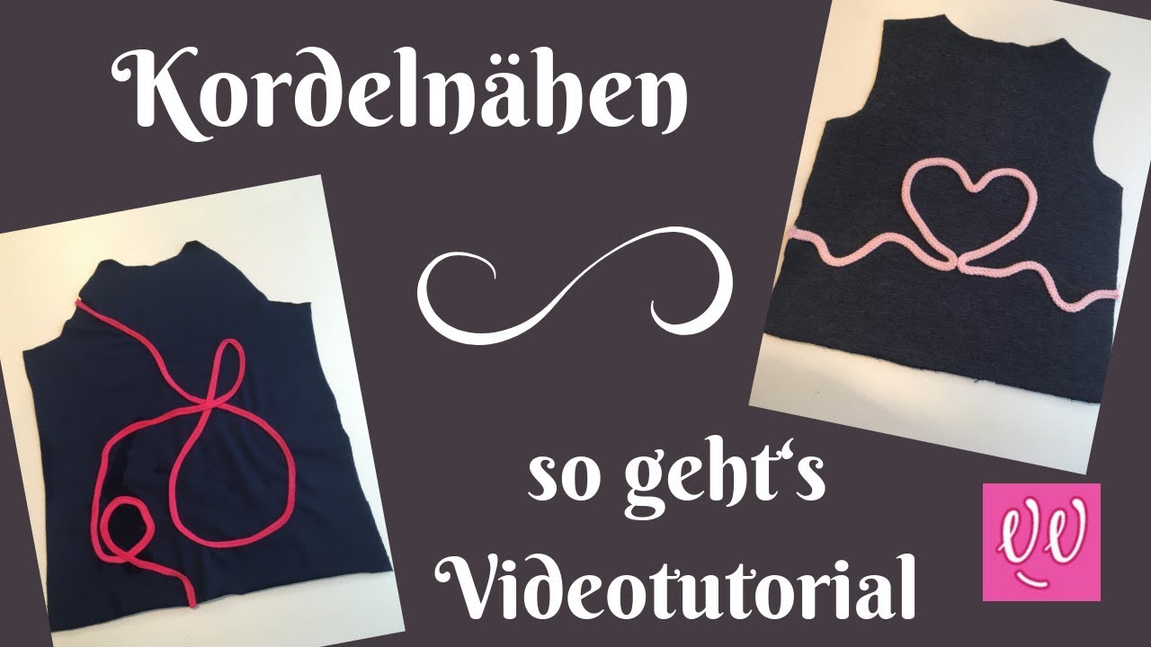 Kordelnähen - so geht's Videotutorial