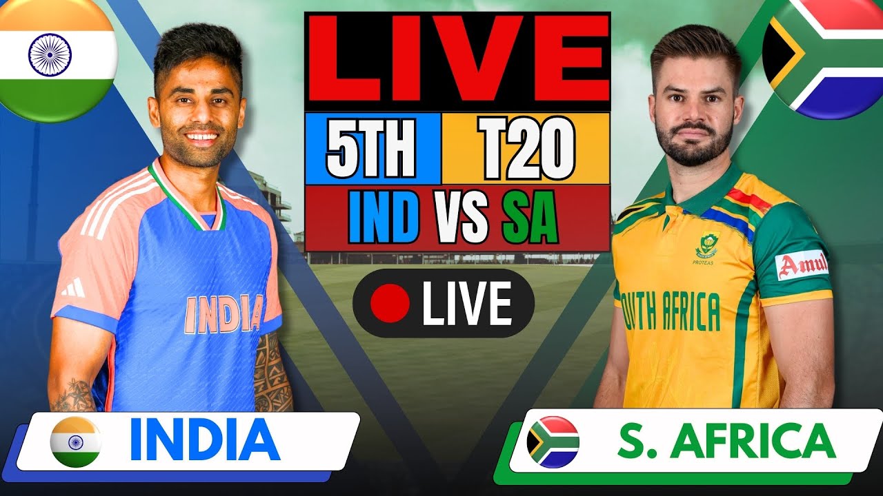 🔴 India vs South Africa, 5th T20I, Ahmedabad | Cricket Live Match Today, IND VS SA, India Batting